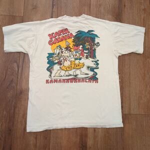 VTG Kappa Cabana‎ Kamanawanalaya Adult Large Shirt Hawaii Surf Island Skate